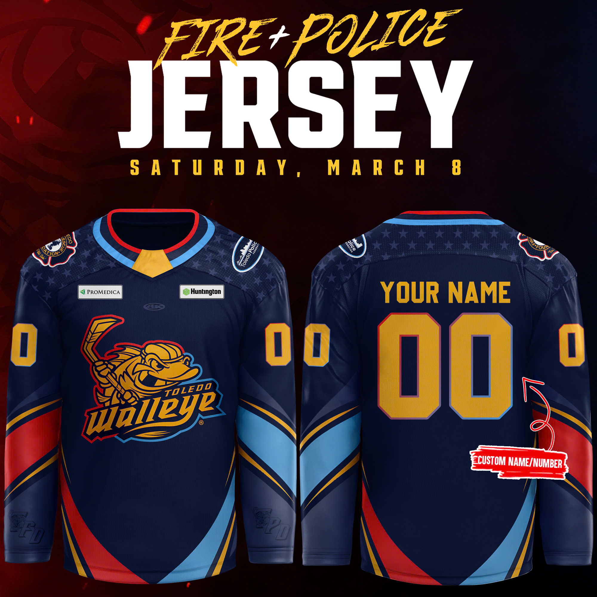 Toledo Walleye x First Responders Night New Jersey - Famjoys Toledo Walleye x First Responders Night New Jersey - Famjoys