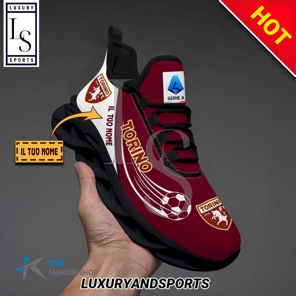 Torino Football Club Serie A Custom Name Max Soul Shoes - Famjoys Torino Football Club Serie A Custom Name Max Soul Shoes - Famjoys