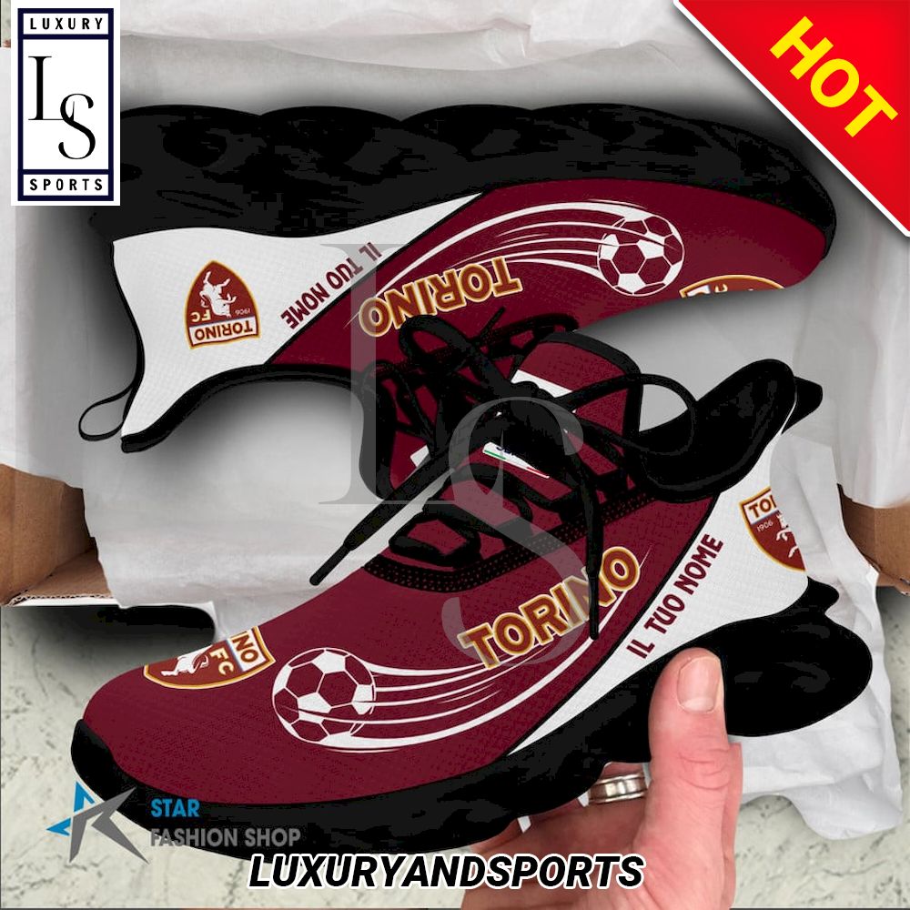 Torino Football Club Serie A Custom Name Max Soul Shoes - Famjoys Torino Football Club Serie A Custom Name Max Soul Shoes - Famjoys