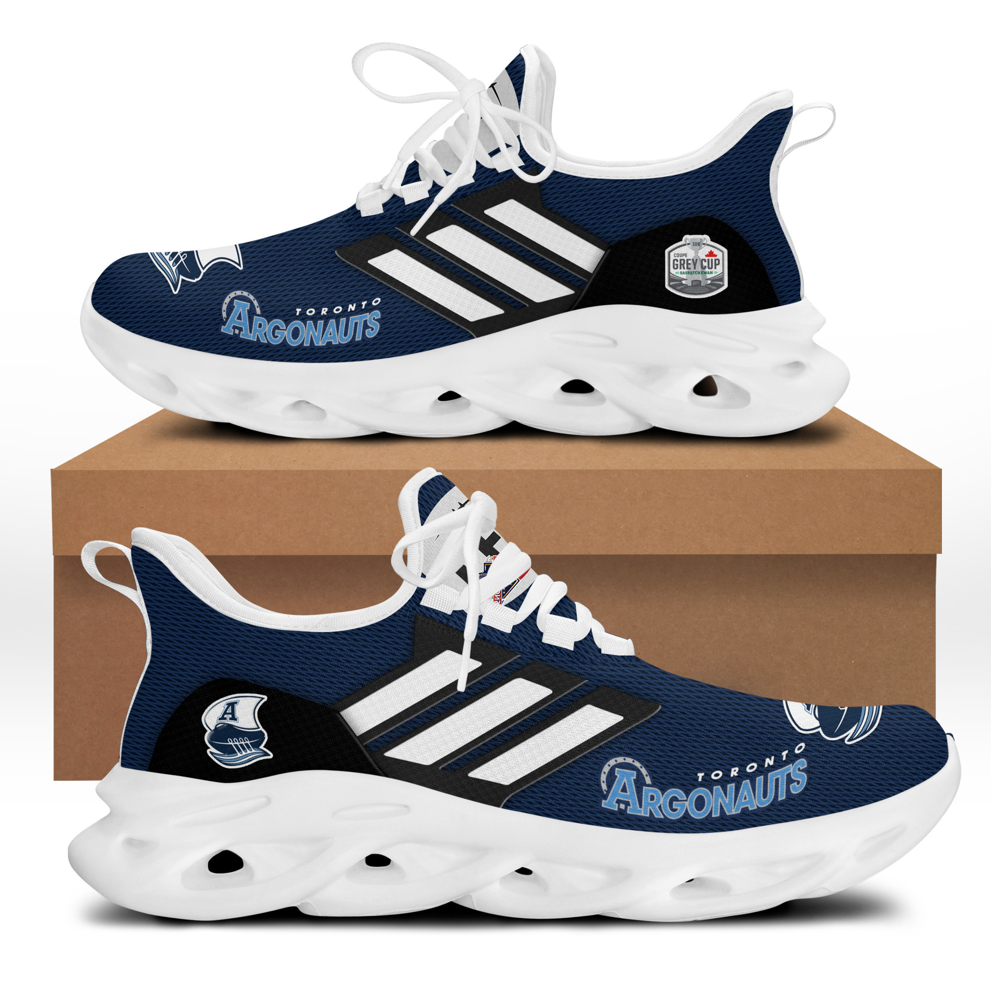 Toronto Argonauts 109 Grey Cup Champions RN Shoes Ver 2 - Famjoys Toronto Argonauts 109 Grey Cup Champions RN Shoes Ver 2 - Famjoys