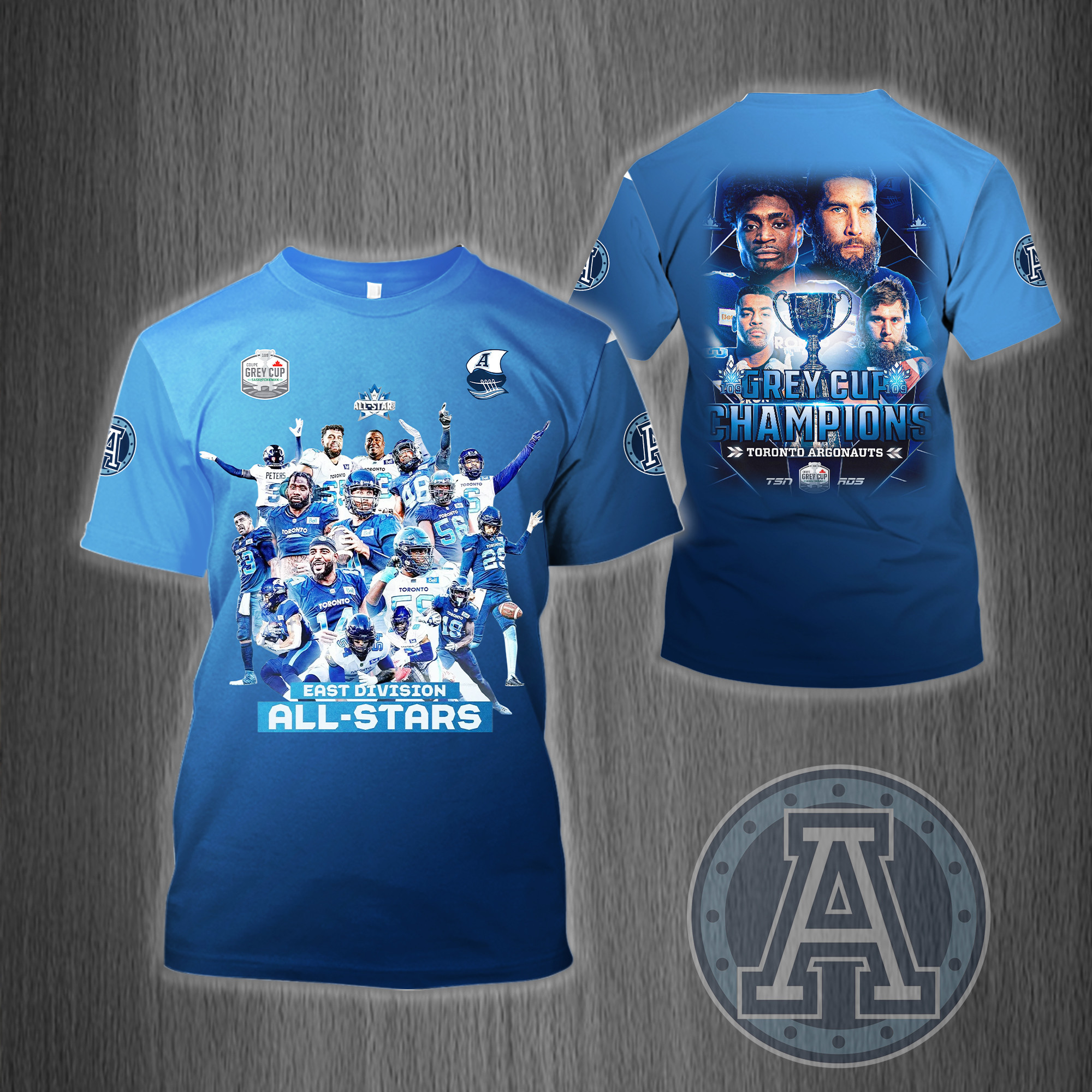 Toronto Argonauts 109 Grey Cup Champions Shirt Ver 5 - Famjoys Toronto Argonauts 109 Grey Cup Champions Shirt Ver 5 - Famjoys