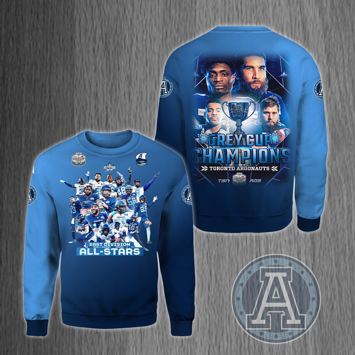 Toronto Argonauts 109 Grey Cup Champions Shirt Ver 5 - Famjoys Toronto Argonauts 109 Grey Cup Champions Shirt Ver 5 - Famjoys