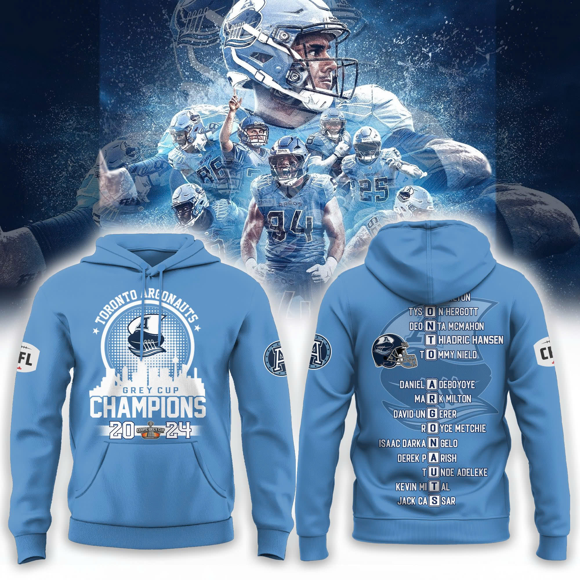 Toronto Argonauts 111th Grey Cup Champions Combo Tshirt | Cap | Jogger - Famjoys Toronto Argonauts 111th Grey Cup Champions Combo Tshirt | Cap | Jogger - Famjoys