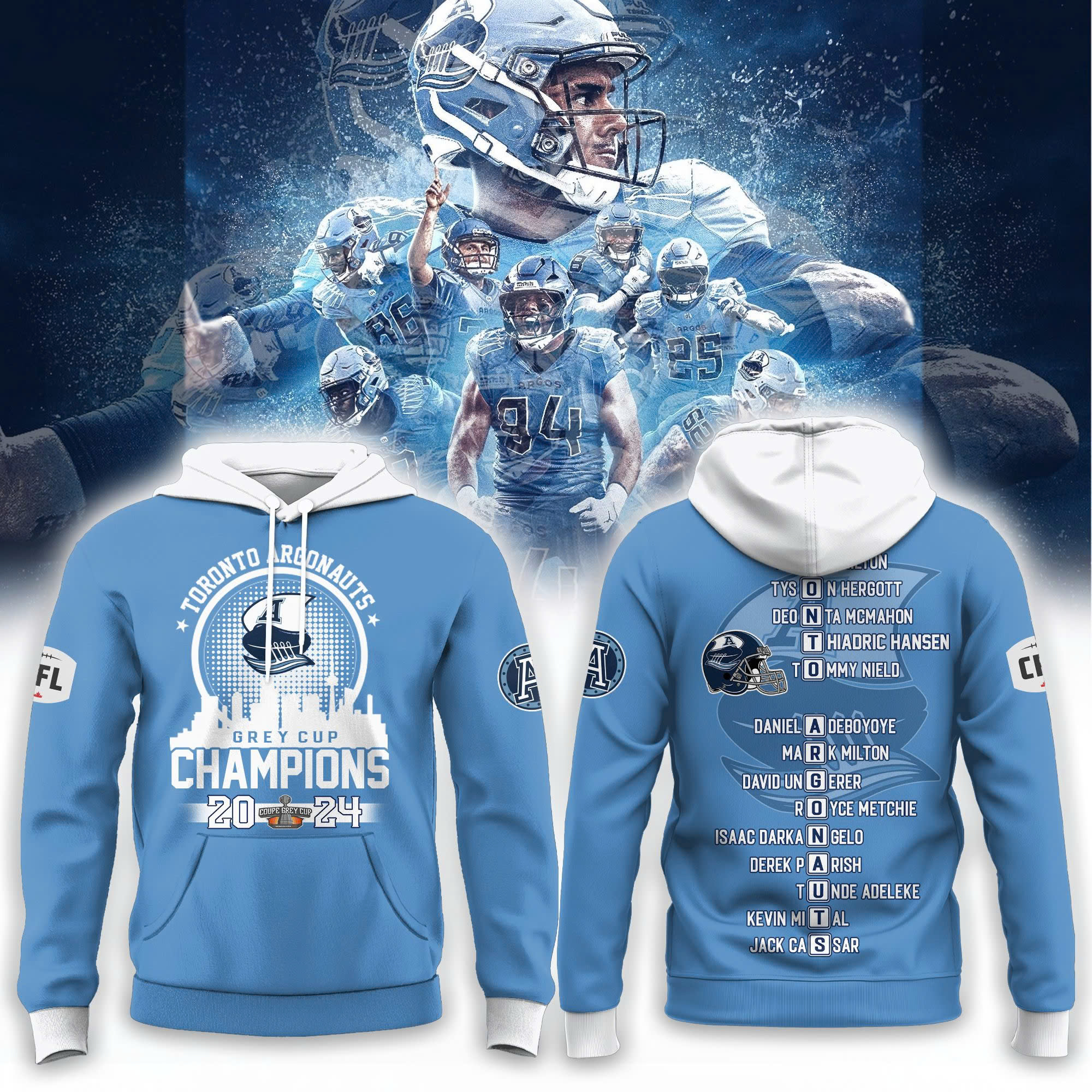 Toronto Argonauts 111th Grey Cup Champions Combo Tshirt | Cap | Jogger - Famjoys Toronto Argonauts 111th Grey Cup Champions Combo Tshirt | Cap | Jogger - Famjoys