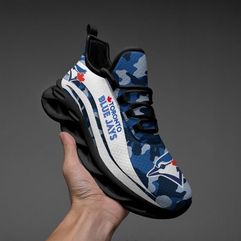 Toronto Blue Jays Camo Pattern Max Soul Shoes NEW019761 - Famjoys Toronto Blue Jays Camo Pattern Max Soul Shoes NEW019761 - Famjoys