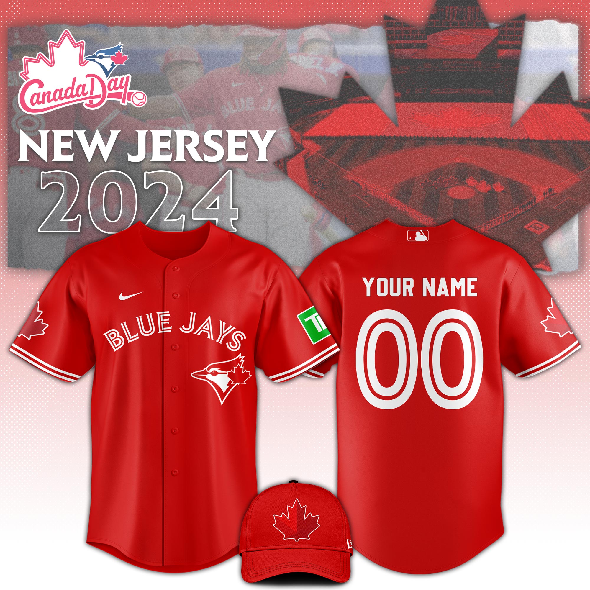 Toronto Blue Jays Canada Day Limited Jersey - Famjoys Toronto Blue Jays Canada Day Limited Jersey - Famjoys