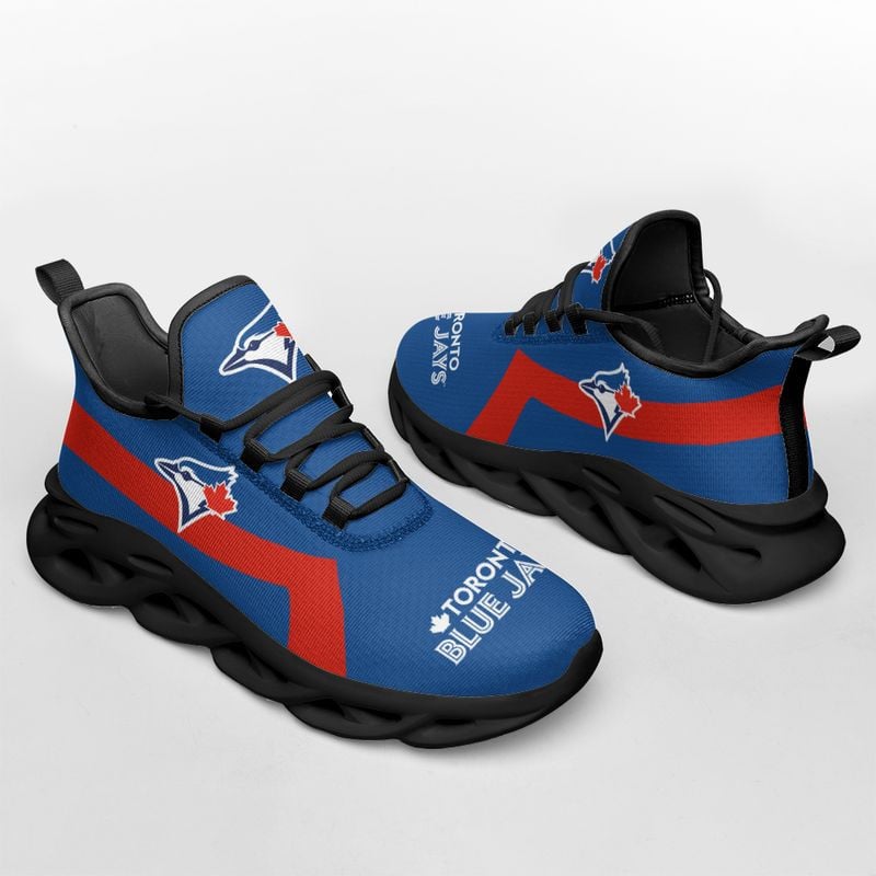 Toronto Blue Jays Classic Pattern Max Soul Shoes NEW054061 - Famjoys Toronto Blue Jays Classic Pattern Max Soul Shoes NEW054061 - Famjoys