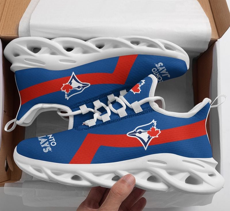 Toronto Blue Jays Classic Pattern Max Soul Shoes NEW054061 - Famjoys Toronto Blue Jays Classic Pattern Max Soul Shoes NEW054061 - Famjoys