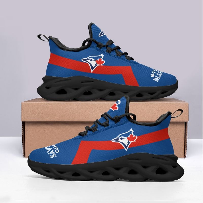 Toronto Blue Jays Classic Pattern Max Soul Shoes NEW054061 - Famjoys Toronto Blue Jays Classic Pattern Max Soul Shoes NEW054061 - Famjoys