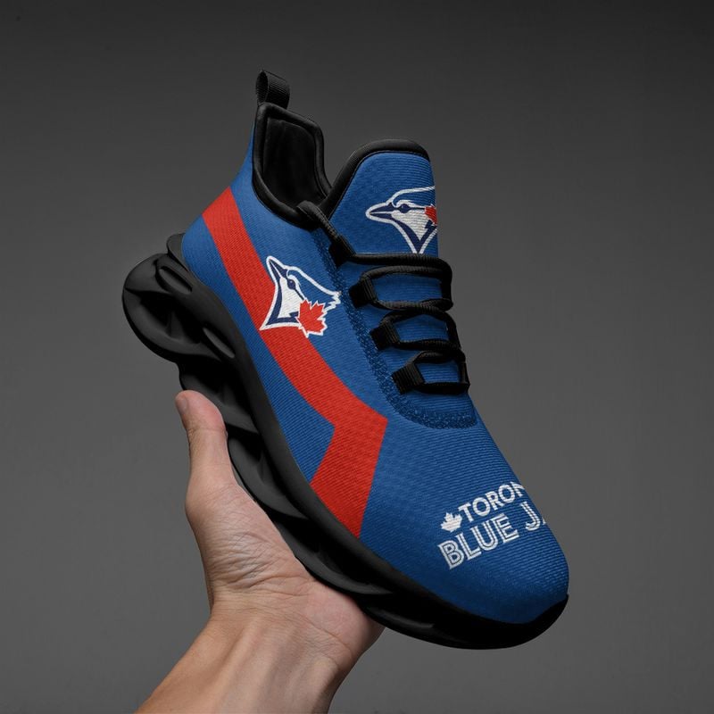 Toronto Blue Jays Classic Pattern Max Soul Shoes NEW054061 - Famjoys Toronto Blue Jays Classic Pattern Max Soul Shoes NEW054061 - Famjoys