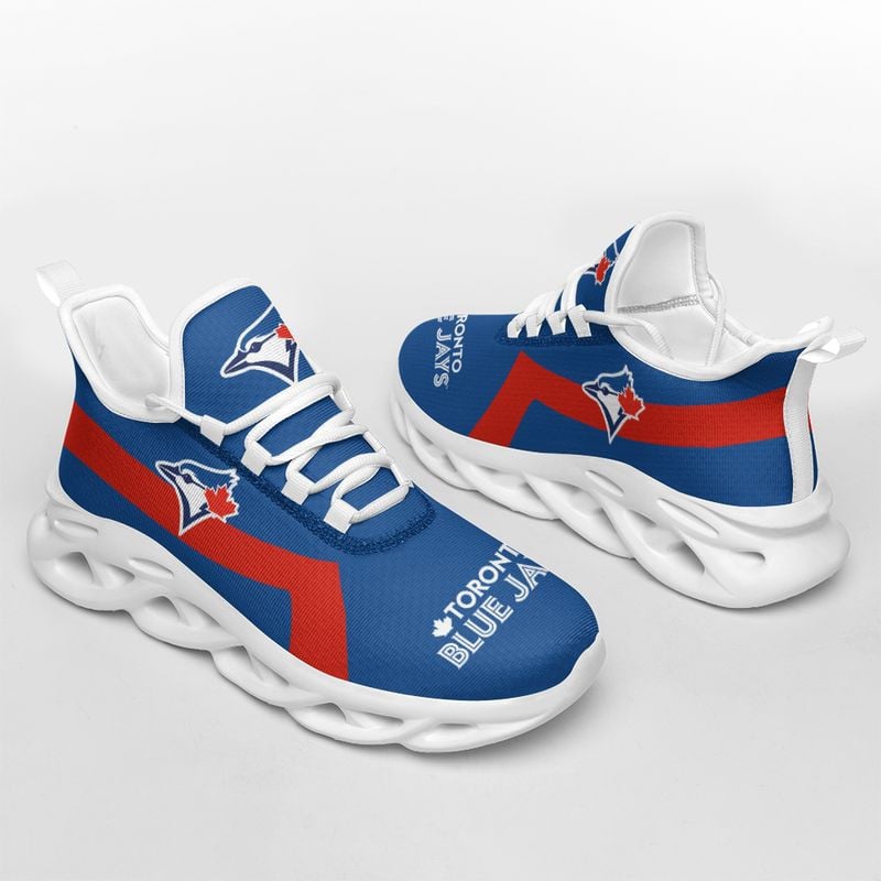 Toronto Blue Jays Classic Pattern Max Soul Shoes NEW054061 - Famjoys Toronto Blue Jays Classic Pattern Max Soul Shoes NEW054061 - Famjoys