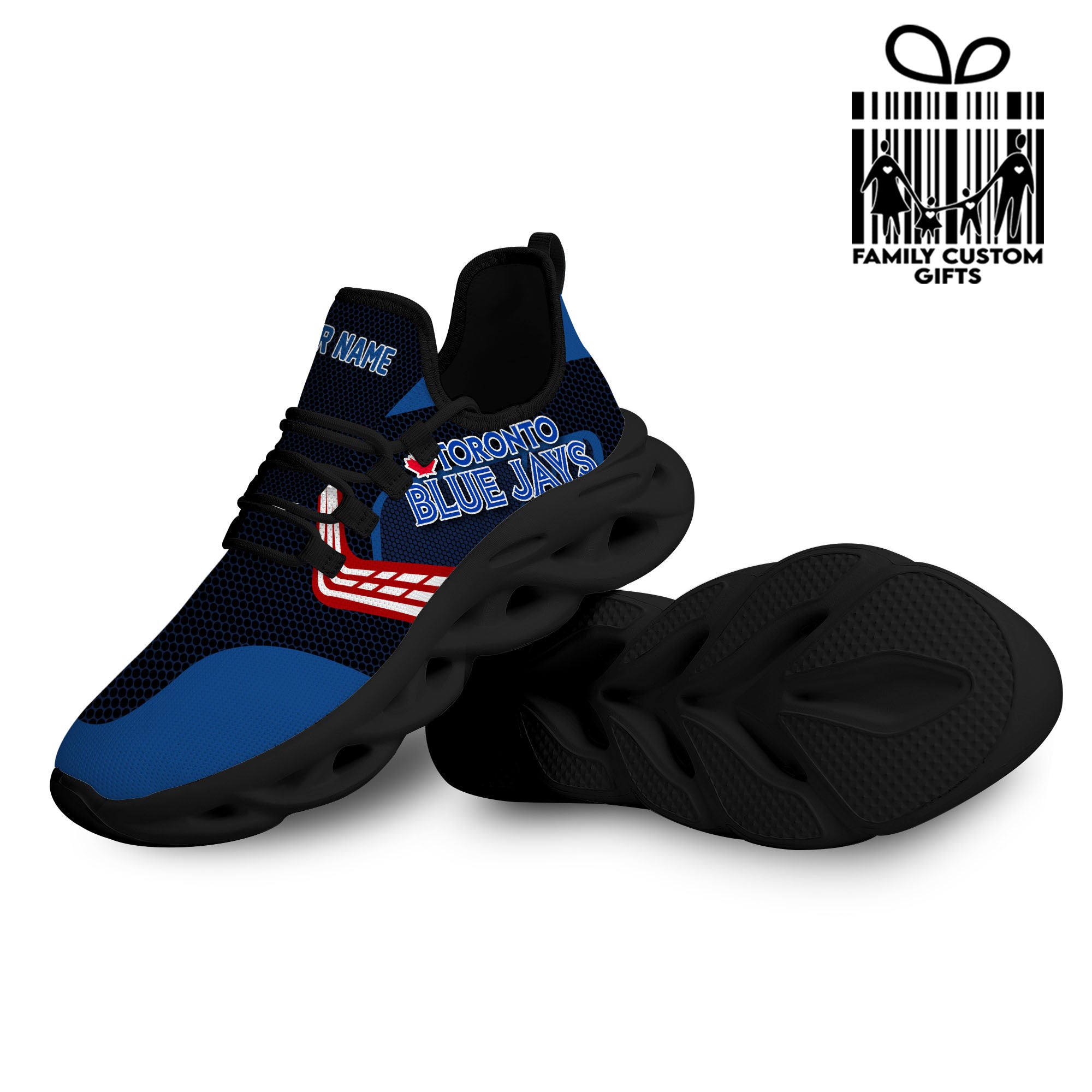 Toronto Blue Jays Custom Baseball Personalized Max Soul Sneakers Running Sport Shoes for Men Women - Famjoys Toronto Blue Jays Custom Baseball Personalized Max Soul Sneakers Running Sport Shoes for Men Women - Famjoys