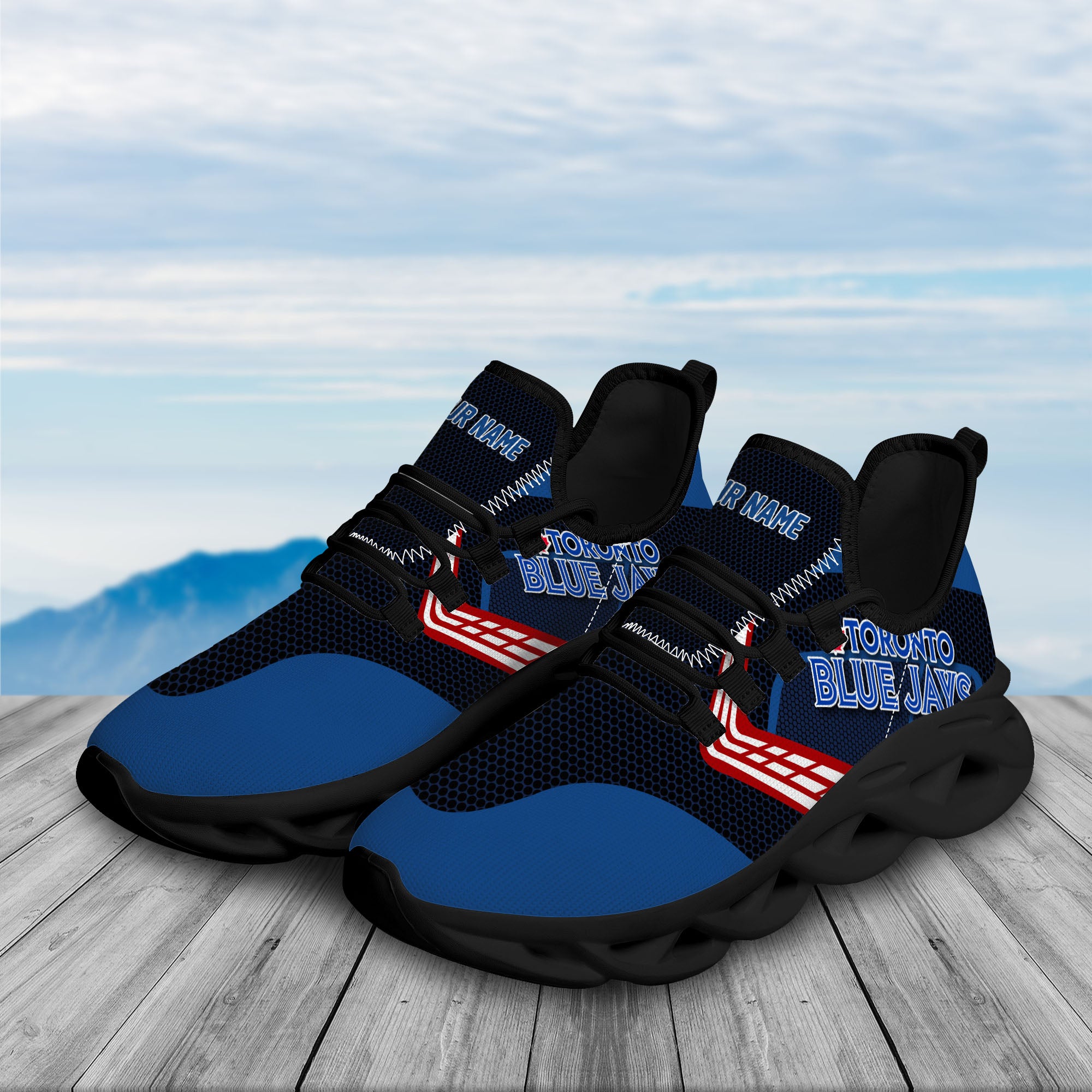 Toronto Blue Jays Custom Baseball Personalized Max Soul Sneakers Running Sport Shoes for Men Women - Famjoys Toronto Blue Jays Custom Baseball Personalized Max Soul Sneakers Running Sport Shoes for Men Women - Famjoys