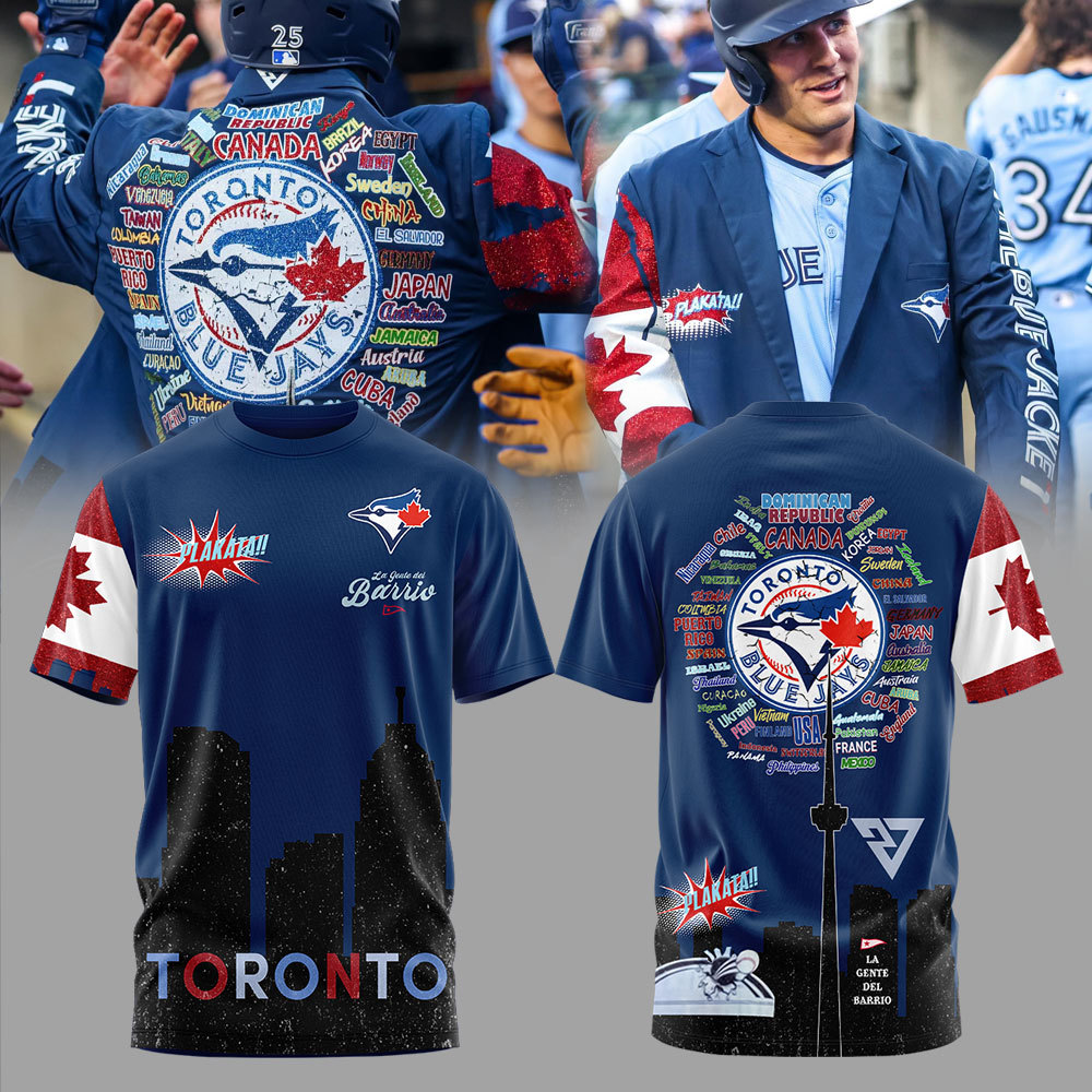 Toronto Blue Jays Home Run Tshirt 2024+NT24082404ID10DS10 - Famjoys Toronto Blue Jays Home Run Tshirt 2024+NT24082404ID10DS10 - Famjoys