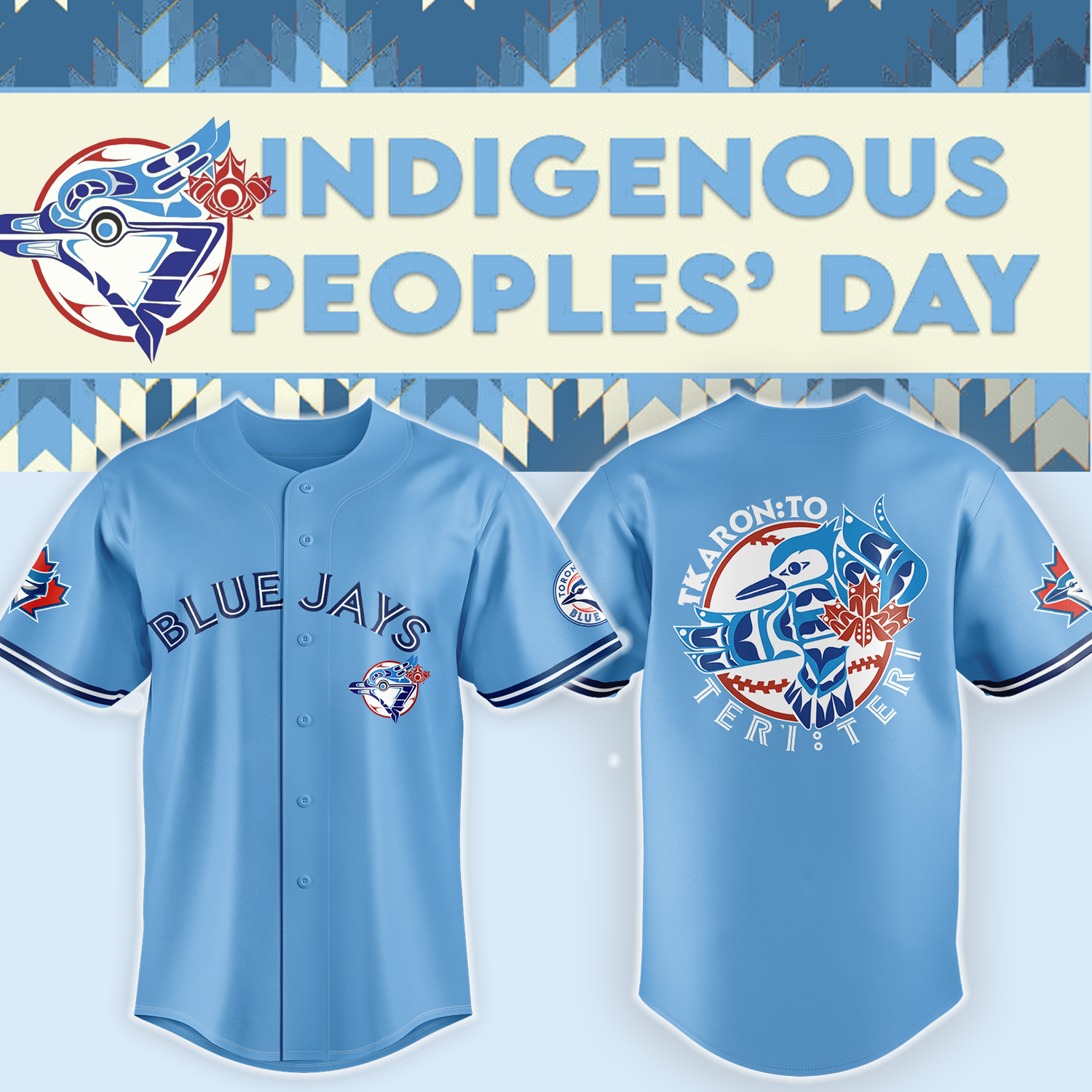 Toronto Blue Jays Indigenous Peoples’ Day Jersey - Famjoys Toronto Blue Jays Indigenous Peoples’ Day Jersey - Famjoys
