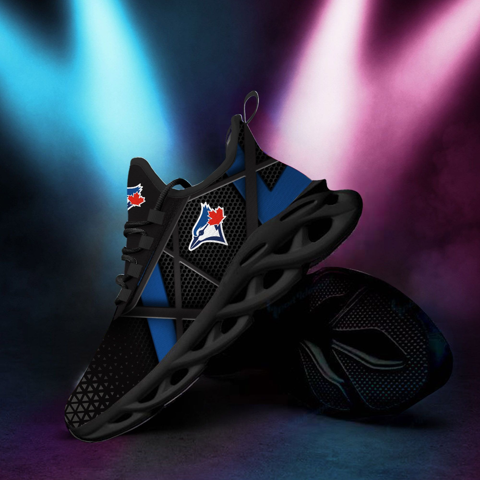 Toronto Blue Jays Max Soul Sneakers Shoes - Famjoys Toronto Blue Jays Max Soul Sneakers Shoes - Famjoys