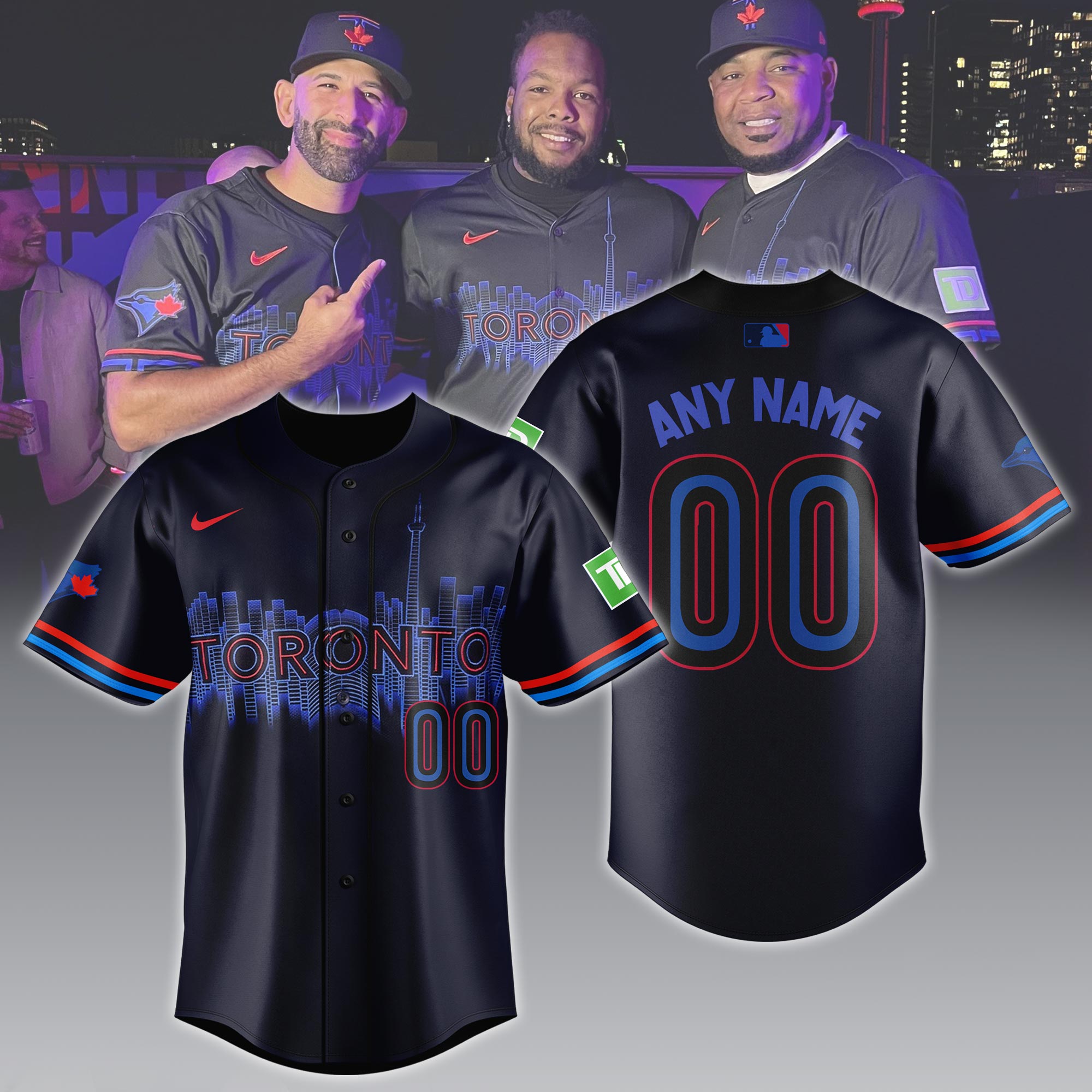 Toronto Blue Jays Navy City Connect Limited Jersey Custom - Famjoys Toronto Blue Jays Navy City Connect Limited Jersey Custom - Famjoys