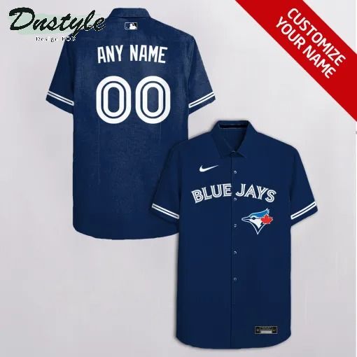 Toronto Blue Jays Personalized Blue Hawaiian Shirt - Famjoys Toronto Blue Jays Personalized Blue Hawaiian Shirt - Famjoys