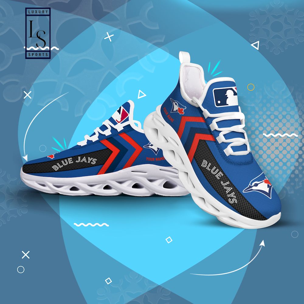 Toronto Blue Jays Personalized Max Soul Shoes - Famjoys Toronto Blue Jays Personalized Max Soul Shoes - Famjoys