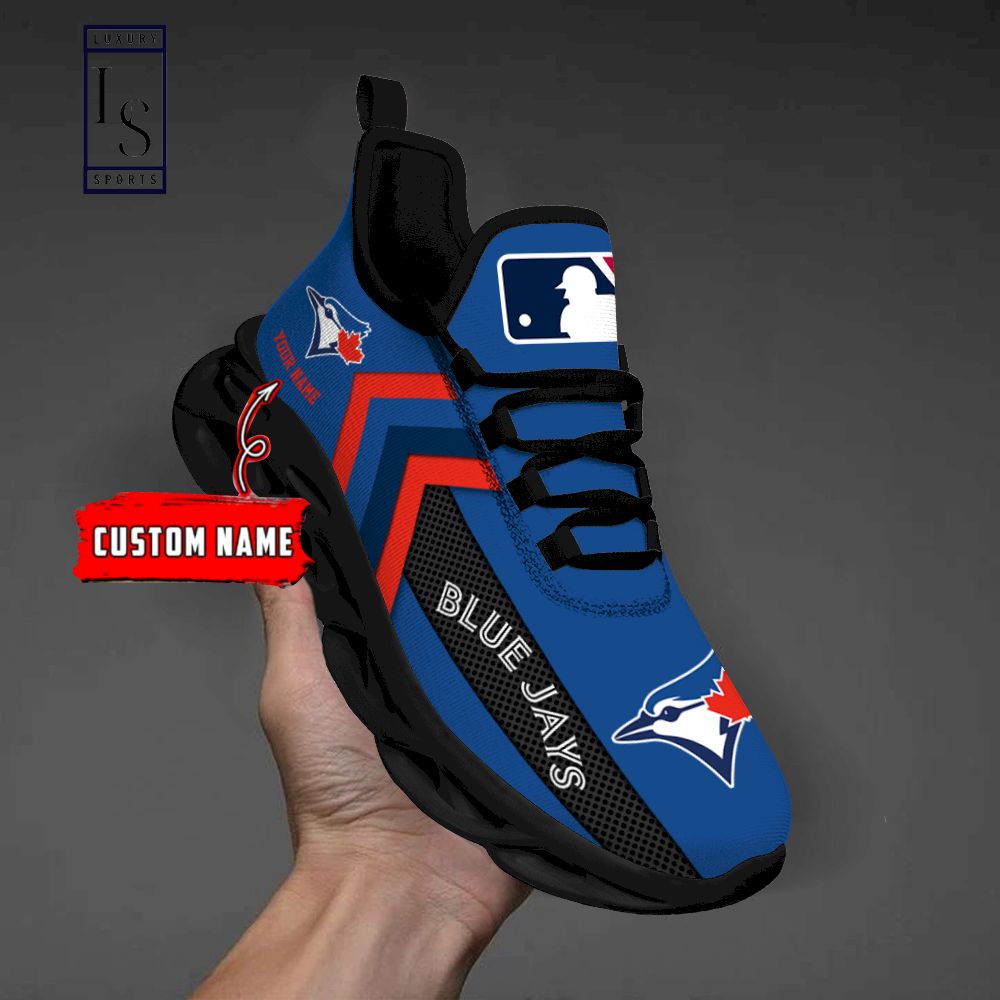 Toronto Blue Jays Personalized Max Soul Shoes - Famjoys Toronto Blue Jays Personalized Max Soul Shoes - Famjoys