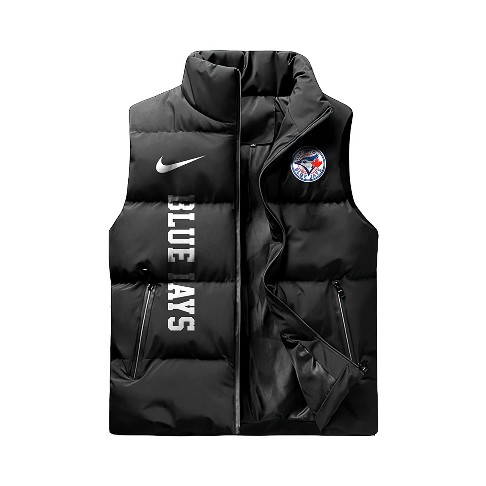 Toronto Blue Jays Sleeveless Jacket Hoodie - Famjoys Toronto Blue Jays Sleeveless Jacket Hoodie - Famjoys