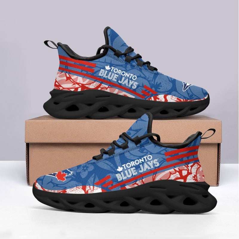 Toronto Blue Jays Tropical Flowers Max Soul Shoes NLA066161 - Famjoys Toronto Blue Jays Tropical Flowers Max Soul Shoes NLA066161 - Famjoys