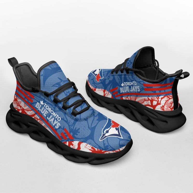 Toronto Blue Jays Tropical Flowers Max Soul Shoes NLA066161 - Famjoys Toronto Blue Jays Tropical Flowers Max Soul Shoes NLA066161 - Famjoys
