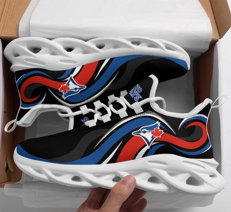 Toronto Blue Jays Wavy Style Max Soul Shoes NEW054761 - Famjoys Toronto Blue Jays Wavy Style Max Soul Shoes NEW054761 - Famjoys