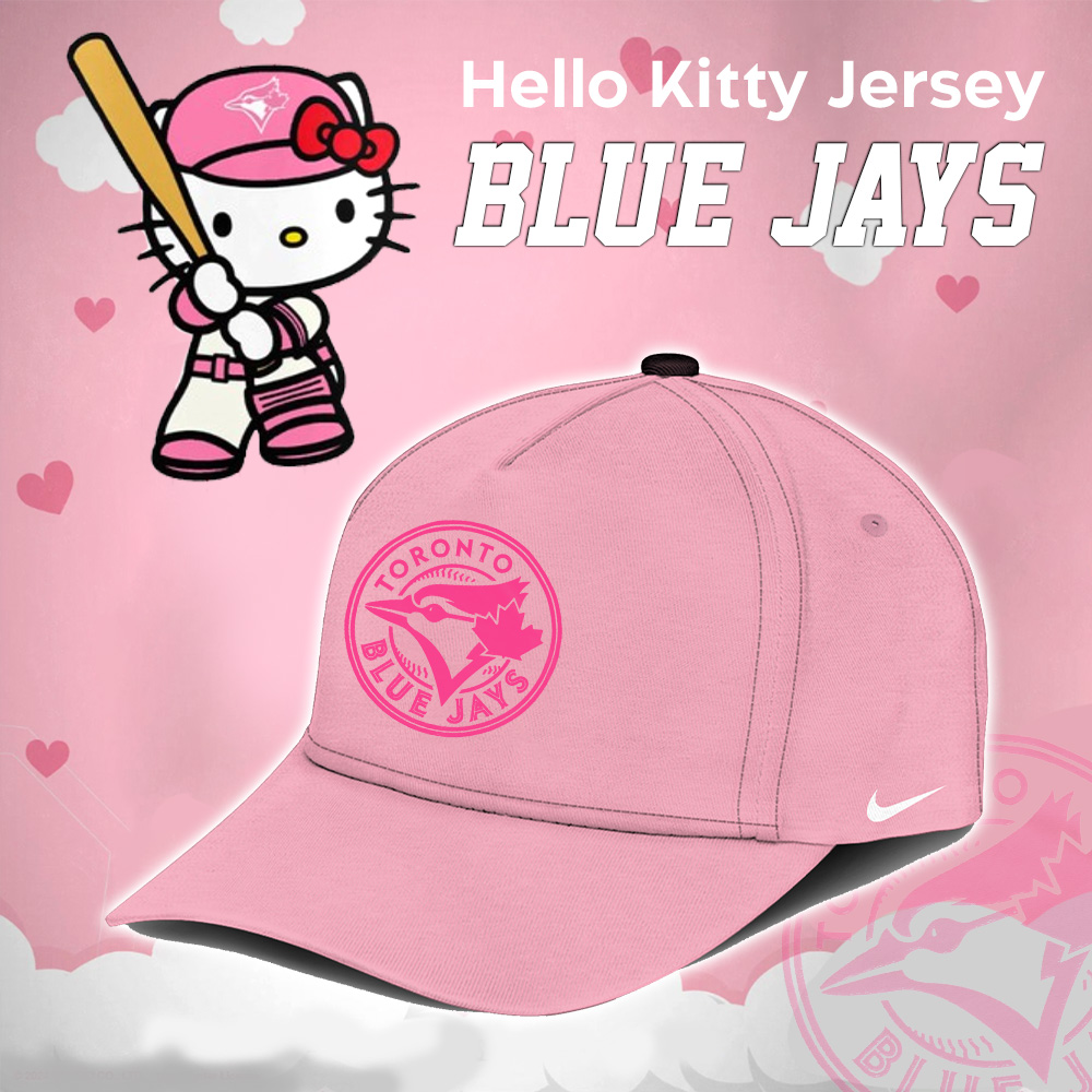 Toronto Blue Jays x Hello Kitty Night Baseball Jersey - Famjoys Toronto Blue Jays x Hello Kitty Night Baseball Jersey - Famjoys