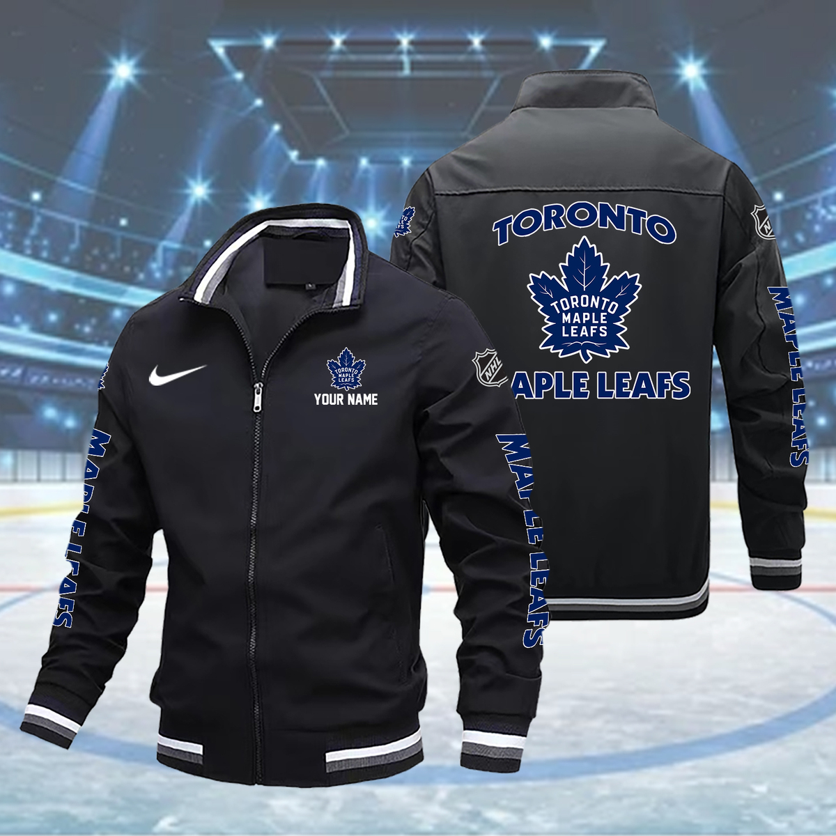 Toronto MAPLE LEAFS Boomber Jacket - Famjoys Toronto MAPLE LEAFS Boomber Jacket - Famjoys
