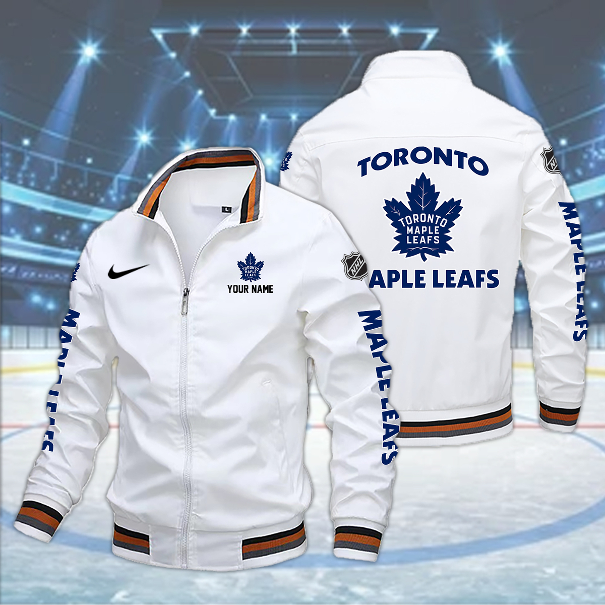 Toronto MAPLE LEAFS Boomber Jacket - Famjoys Toronto MAPLE LEAFS Boomber Jacket - Famjoys