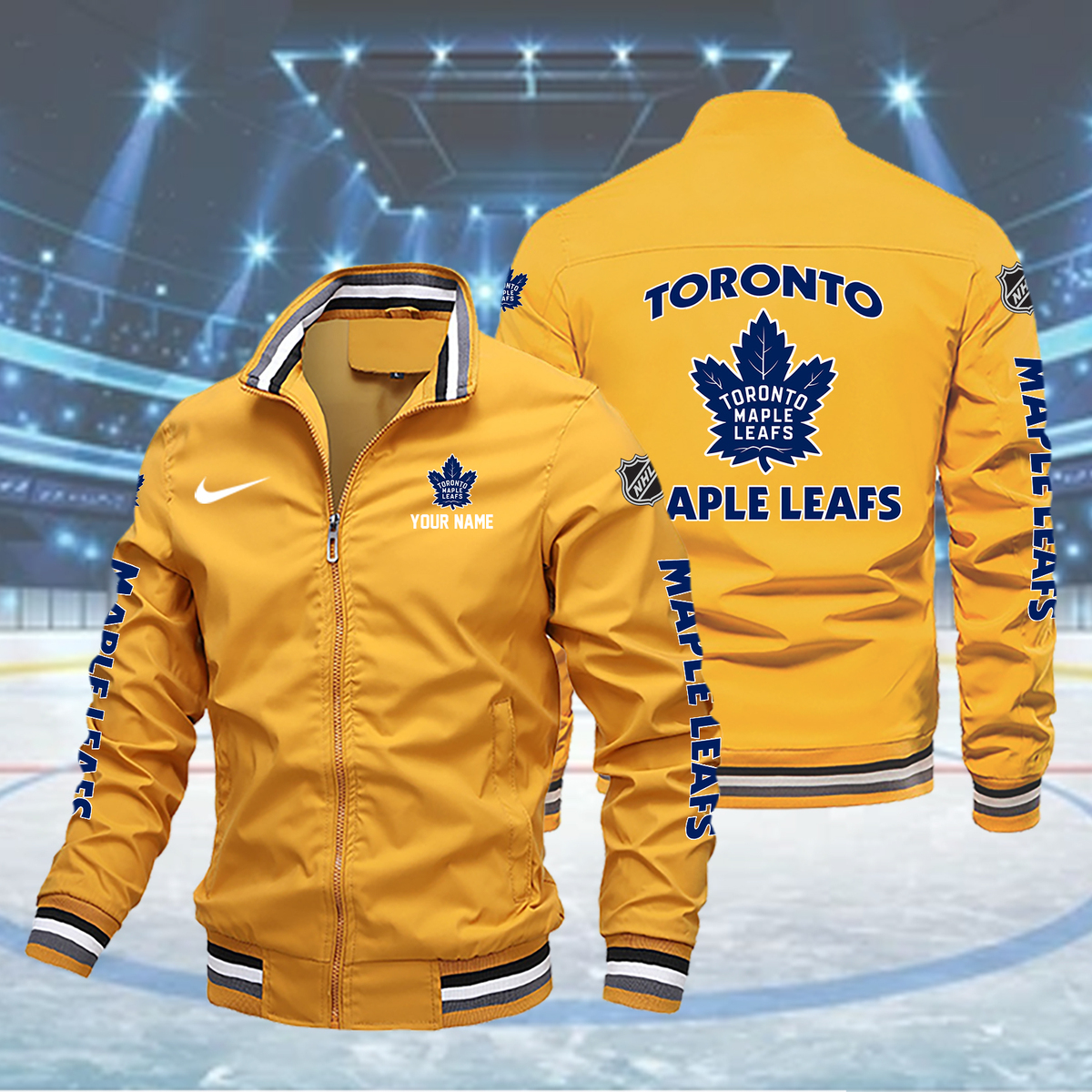 Toronto MAPLE LEAFS Boomber Jacket - Famjoys Toronto MAPLE LEAFS Boomber Jacket - Famjoys