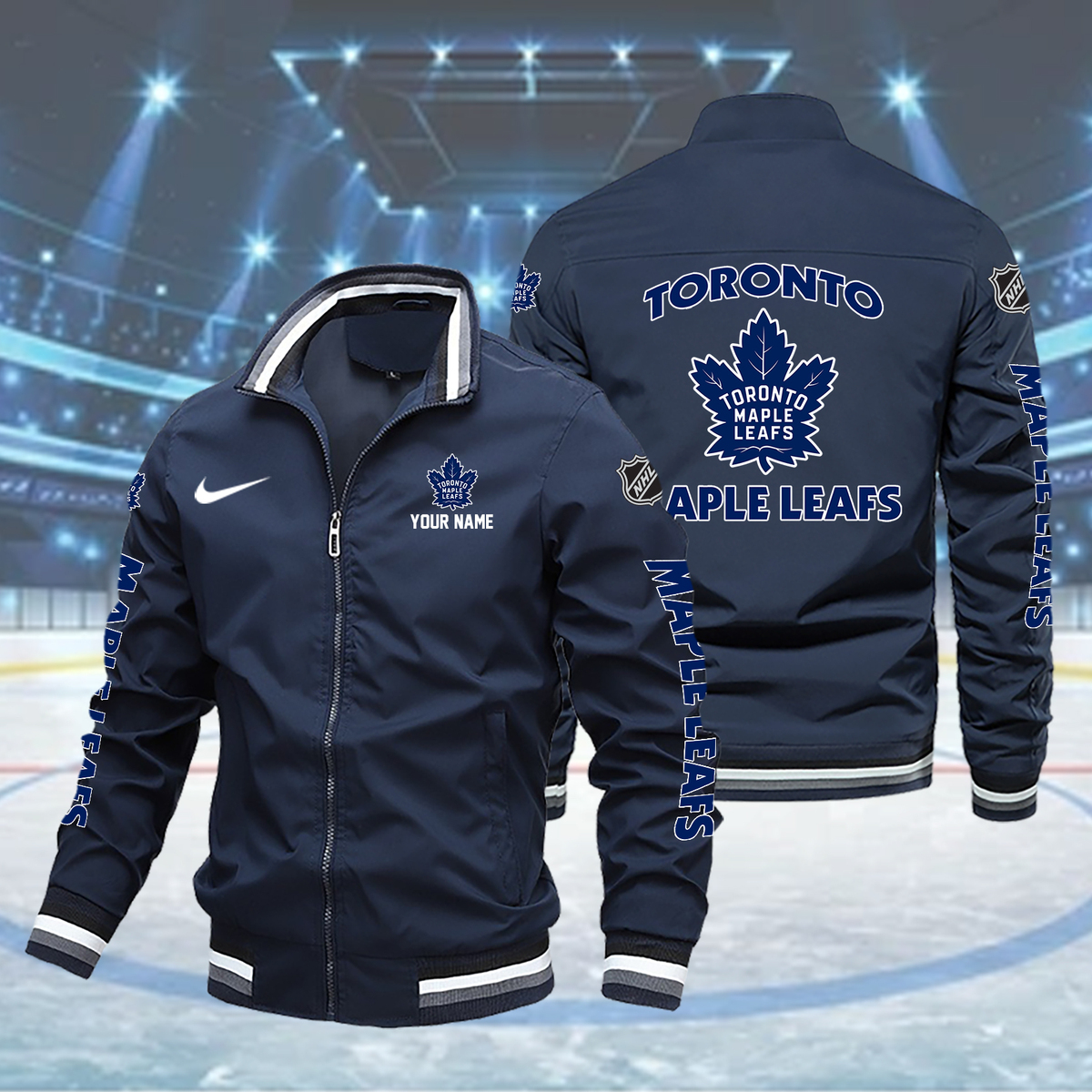 Toronto MAPLE LEAFS Boomber Jacket - Famjoys Toronto MAPLE LEAFS Boomber Jacket - Famjoys