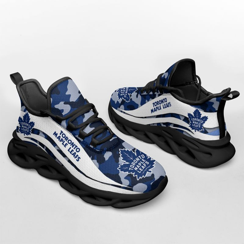 Toronto Maple Leafs Camo Pattern Max Soul Shoes NEW019767 - Famjoys Toronto Maple Leafs Camo Pattern Max Soul Shoes NEW019767 - Famjoys