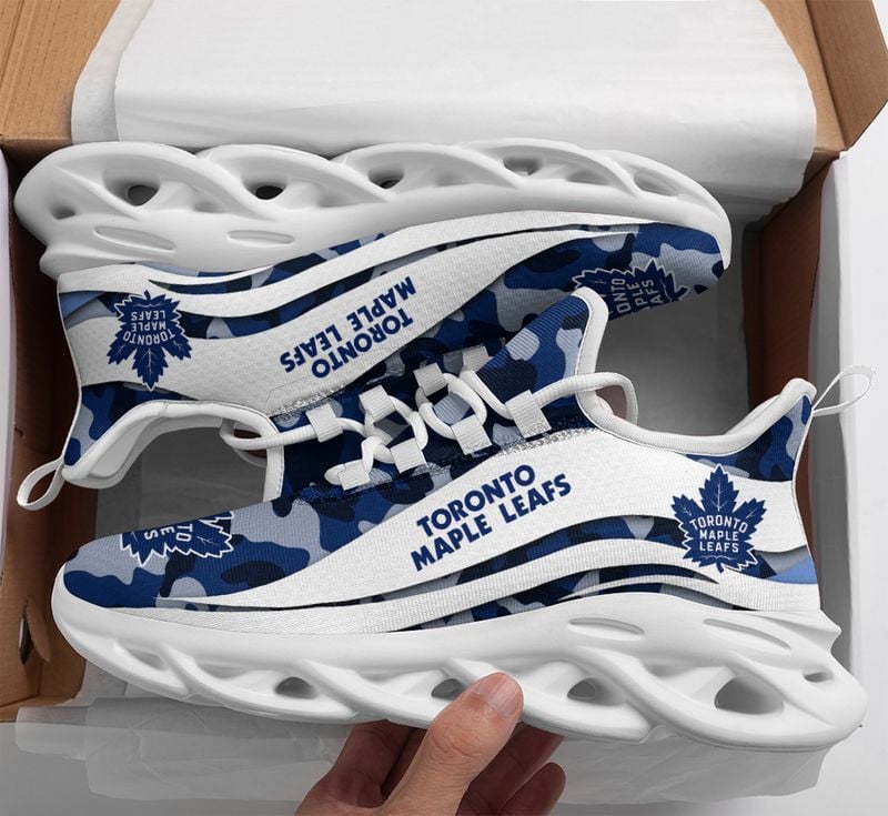 Toronto Maple Leafs Camo Pattern Max Soul Shoes NEW019767 - Famjoys Toronto Maple Leafs Camo Pattern Max Soul Shoes NEW019767 - Famjoys