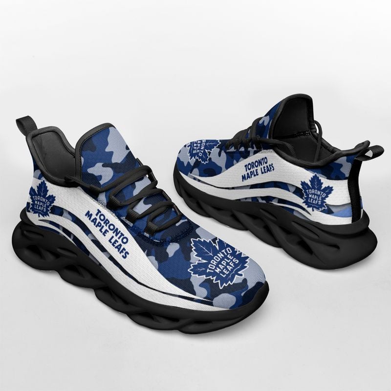 Toronto Maple Leafs Camo Pattern Max Soul Shoes NEW019767 - Famjoys Toronto Maple Leafs Camo Pattern Max Soul Shoes NEW019767 - Famjoys