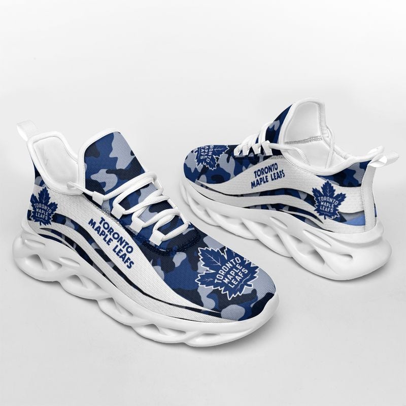 Toronto Maple Leafs Camo Pattern Max Soul Shoes NEW019767 - Famjoys Toronto Maple Leafs Camo Pattern Max Soul Shoes NEW019767 - Famjoys