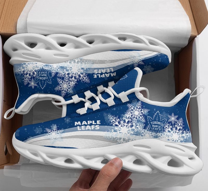 Toronto Maple Leafs Christmas Snow Max Soul Shoes Men's And Women's US Sizes NLA030767 - Famjoys Toronto Maple Leafs Christmas Snow Max Soul Shoes Men's And Women's US Sizes NLA030767 - Famjoys