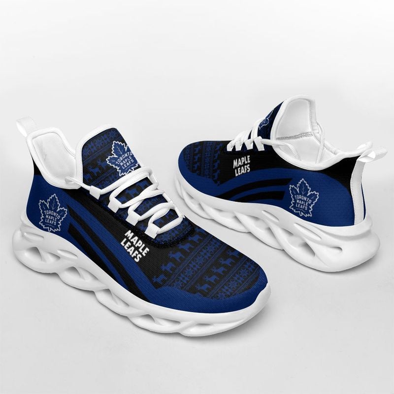 Toronto Maple Leafs Christmast Pattern Max Soul Shoes NLA033467 - Famjoys Toronto Maple Leafs Christmast Pattern Max Soul Shoes NLA033467 - Famjoys