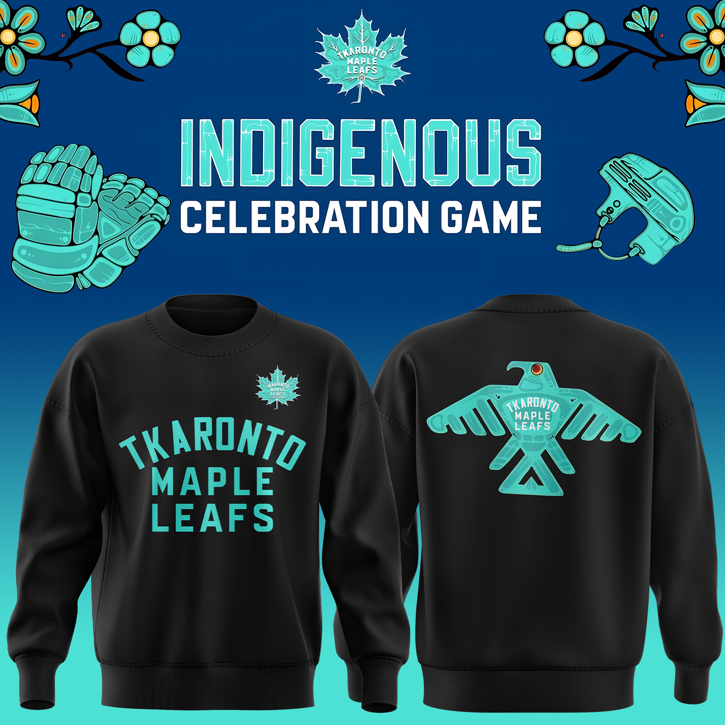 Toronto Maple Leafs Indigenous Heritage Night Premium Sweatershirt - Famjoys Toronto Maple Leafs Indigenous Heritage Night Premium Sweatershirt - Famjoys