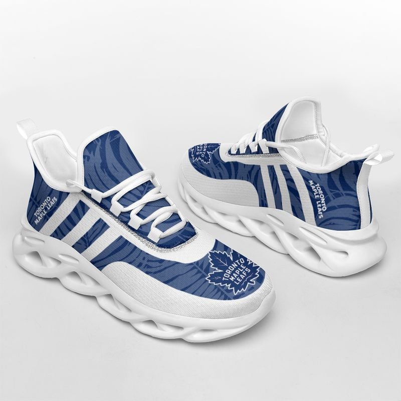 Toronto Maple Leafs Leaf and Stripe Pattern Men's and Women's Max Soul Shoes NLA61267 - Famjoys Toronto Maple Leafs Leaf and Stripe Pattern Men's and Women's Max Soul Shoes NLA61267 - Famjoys