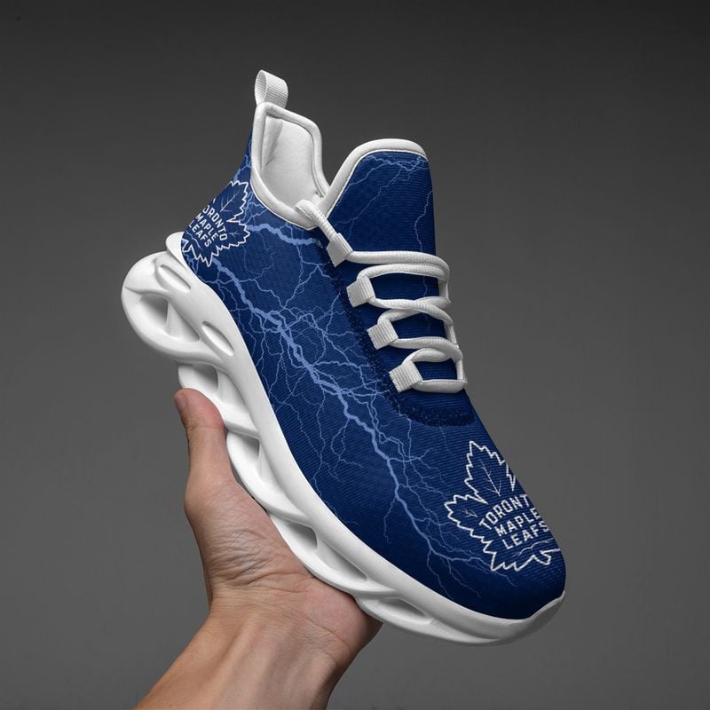 Toronto Maple Leafs Lightning Pattern Max Soul Shoes NEW020567 - Famjoys Toronto Maple Leafs Lightning Pattern Max Soul Shoes NEW020567 - Famjoys