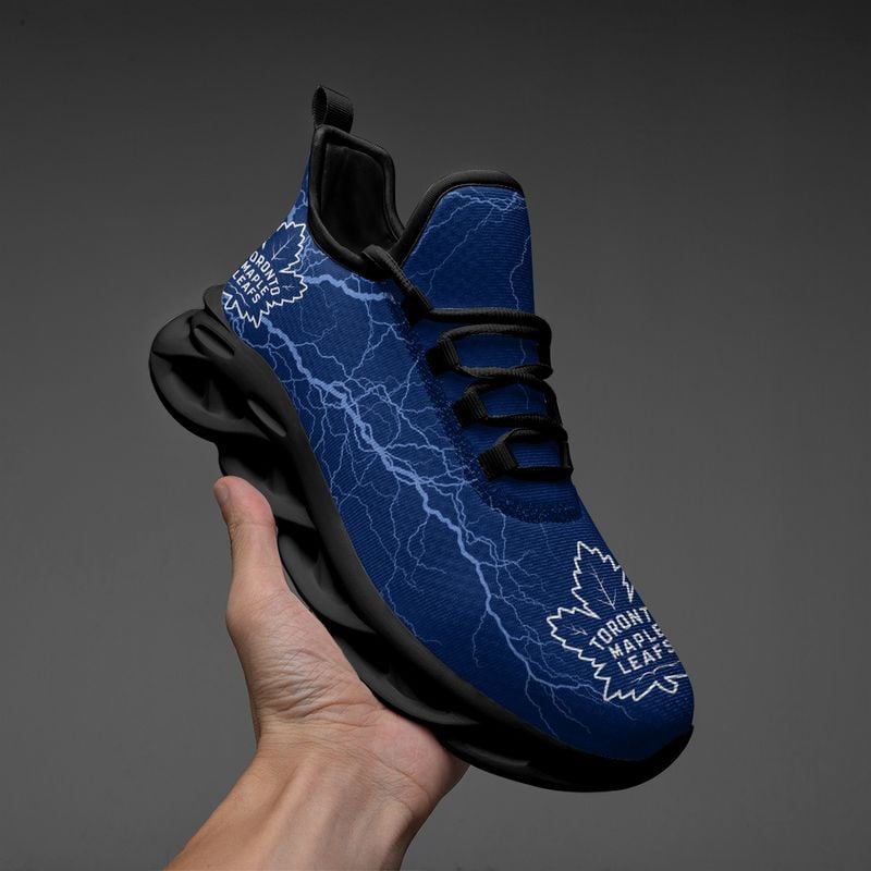 Toronto Maple Leafs Lightning Pattern Max Soul Shoes NEW020567 - Famjoys Toronto Maple Leafs Lightning Pattern Max Soul Shoes NEW020567 - Famjoys