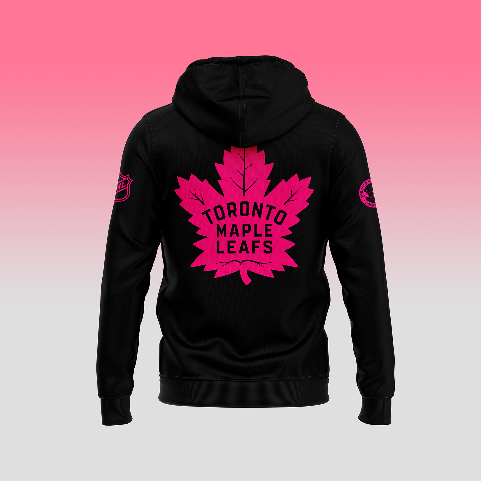 Toronto Maple Leafs NHL Breast Cancer Awareness Month Pullover Hoodie - Famjoys Toronto Maple Leafs NHL Breast Cancer Awareness Month Pullover Hoodie - Famjoys