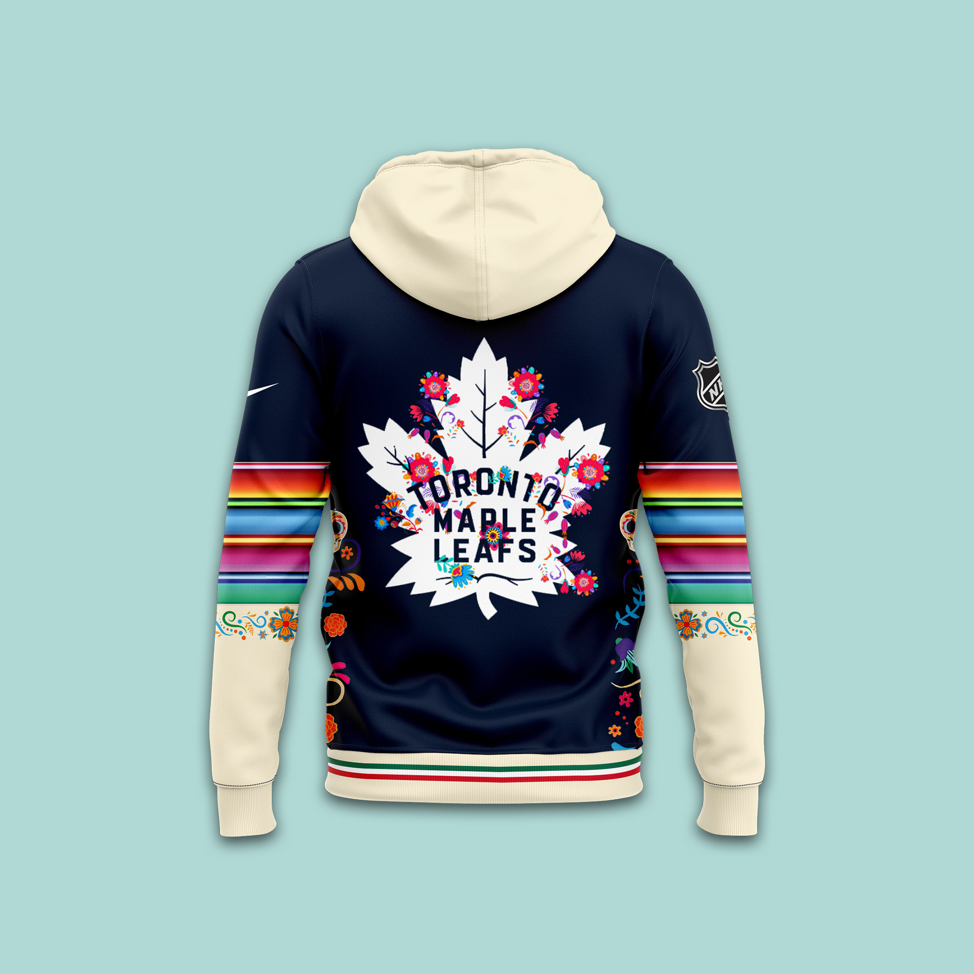 Toronto Maple Leafs NHL Dia De Los Muertos Premium Pullover Hoodie - Famjoys Toronto Maple Leafs NHL Dia De Los Muertos Premium Pullover Hoodie - Famjoys