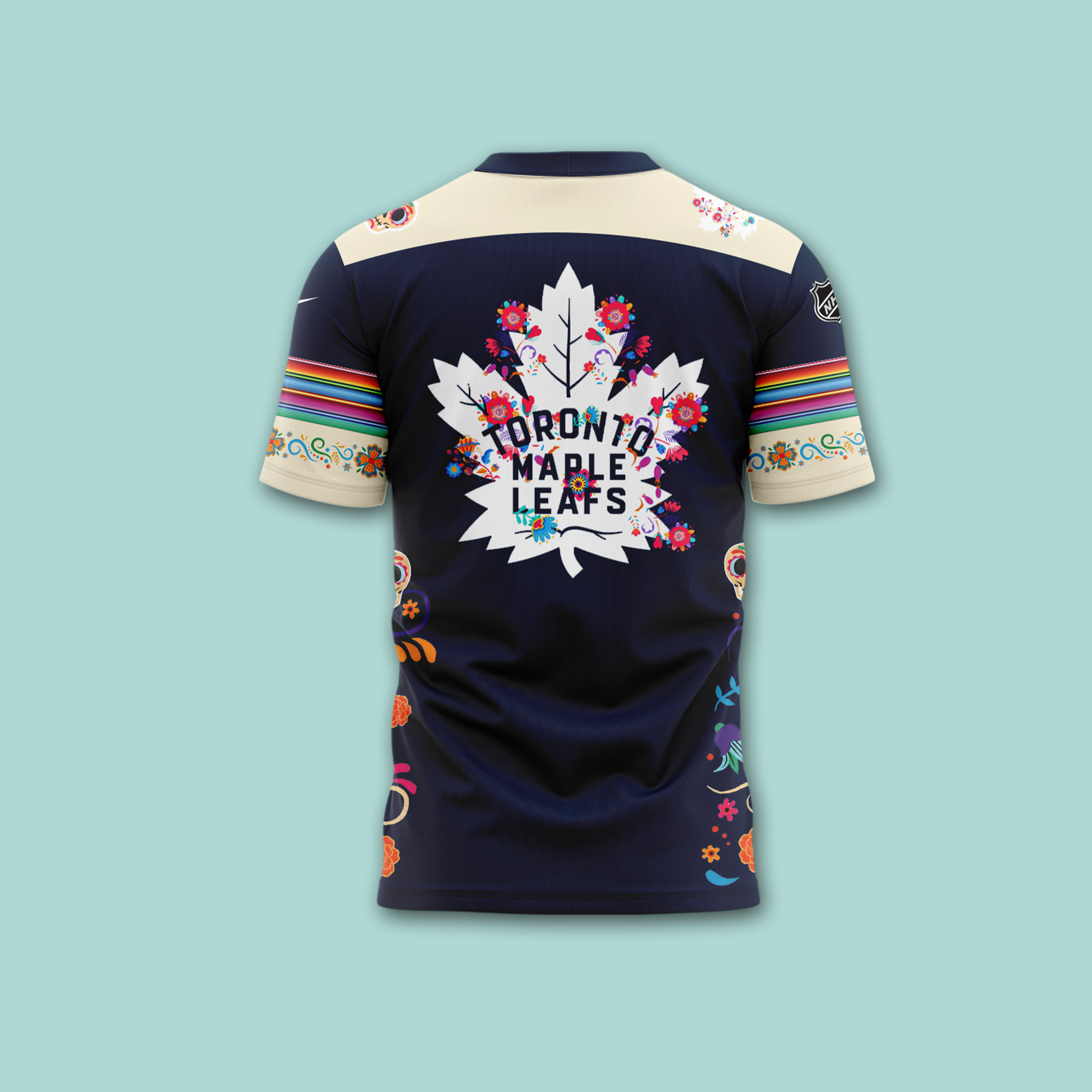 Toronto Maple Leafs NHL Dia De Los Muertos Premium Tee - Famjoys Toronto Maple Leafs NHL Dia De Los Muertos Premium Tee - Famjoys