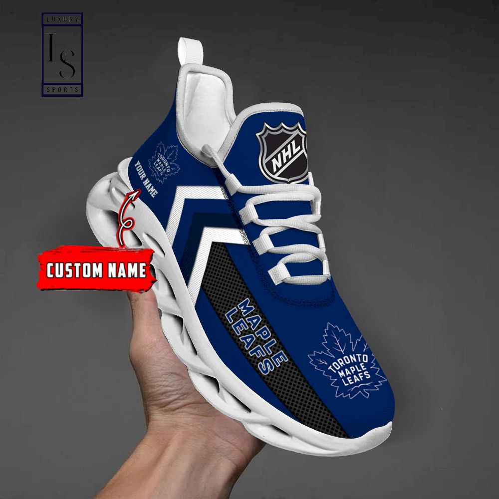 Toronto Maple Leafs NHL Personalized Max Soul Shoes - Famjoys Toronto Maple Leafs NHL Personalized Max Soul Shoes - Famjoys