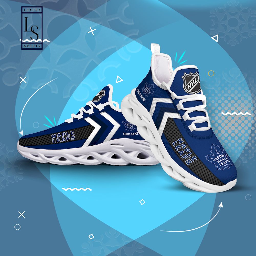 Toronto Maple Leafs NHL Personalized Max Soul Shoes - Famjoys Toronto Maple Leafs NHL Personalized Max Soul Shoes - Famjoys