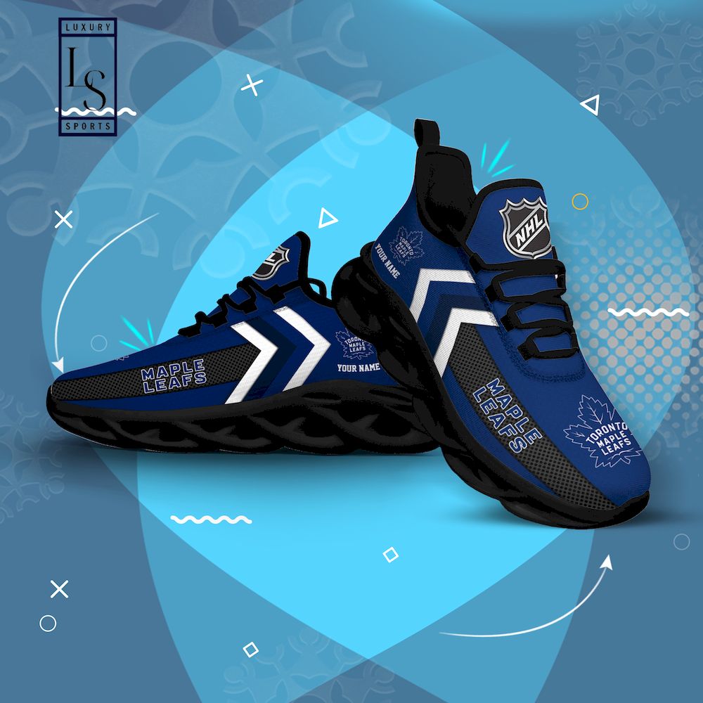 Toronto Maple Leafs NHL Personalized Max Soul Shoes - Famjoys Toronto Maple Leafs NHL Personalized Max Soul Shoes - Famjoys