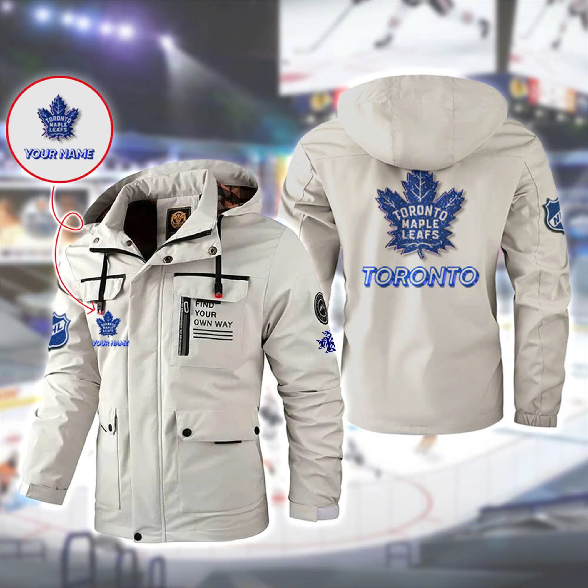 Toronto Maple Leafs NHL Windbreaker Jacket - Famjoys Toronto Maple Leafs NHL Windbreaker Jacket - Famjoys
